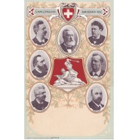 CARTOLINA SCHWEIZERISCHER BUNDESRATH 1902 SVIZZERA SWISS Schweiz ZURICH 4-40