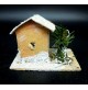 CASETTA DEL PRESEPE - CASA SOTTO LA NEVE ---- CARTA E SUGHERO ----