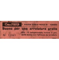 CAUDANO - BUONO PER UNA ARROTATURA GRATIS - RASOIO TOSATRICE FORBICE  32-76