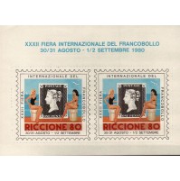 CHIUDILETTERA XXXII FIERA INTERNAZIONALE DEL FRANCOBOLLO 1980 - RICCIONE - 