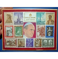 CITTA' DEL VATICANO SOUVENIR - FRANCOBOLLI POSTE VATICANE - PAOLO VI 