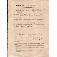 COMUNE DI BOSCOMARE IMPERIA VENDITA QUADRUPEDE 1906  C9-219