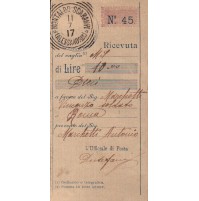 COPPIA DI VAGLIA SPEDITI DA MONTALDO ALESSANDRIA PER MILITARE R.E.  1917 C11-102