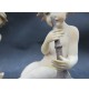 COPPIA STATUINE IN CERAMICA DI CAPODIMONTE PUTTINI - MUSICISTI ALTEZZA : 12,5 Cm