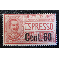 Cent .50 - REGNO 1922 ESPRESSO DEL 1920 SOPRASTAMPATO Cent. 60 -