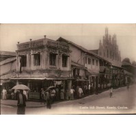 Ceylon. Sri Lanka. Castle Hill Street, Kandy - Vintage R Photo Postcard