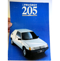 DEPLIANT AUTOMOBILE VINTAGE - PEUGEOT 205 SERVICE - 1988 -