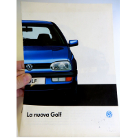 DEPLIANT AUTOMOBILE VINTAGE - VW VOLKSWAGEN LA NUOVA GOLF - 1991 -