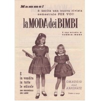 DEPLIANT PUBBLICITARIO CHERIE MODA + LA MODA DEI BIMBI ANNI '50 