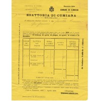 DOCUMENTI ESATTORIA DI CUMIANA TORINO 1894 12-142