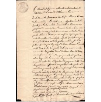 DOCUMENTO DEL 1836 - BOSCOMARE IMPERIA - 