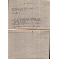 DOCUMENTO DEL 1949 RINGRAZIAMENTO PER ORDINE MILITARE DI S. GIORGIO ANT. C9-1112