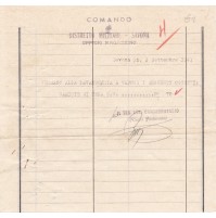 DOCUMENTO DISTRETTO MILITARE DI SAVONA 2 SETTEMBRE 1943 21-94