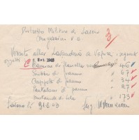 DOCUMENTO DISTRETTO MILITARE DI SAVONA 31 AGOSTO 1943 21-93