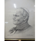 ERNESTO MARIANO MURATORIO - DISEGNO A MATITA DI PAPA GIOVANNI PAOLO II -