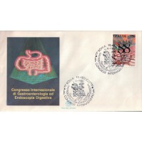 FDC ITALIA PRIMO GIORNO DI EMISSIONE 1988 GASTROENTEROLOGIA DIGESTIVA 7-59