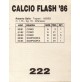 FIGURINA CALCIO FLASH '86 - N° 222 SAMPDORIA ROBERTO GALIA - 