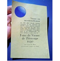 FOIRE DE VIENNE DE PRINTEMPS - 1930 WIEN - FIERA DI PRIMAVERA DI VIENNA - 