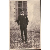 FOTO 1914 - SIGNORE CON DIVISA FORSE AUTISTA O CANTONIERE - 