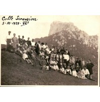 FOTO 1929 ALPINISTI ESCURSIONISTI - COLLE SCRAVAION - PROVINCIA DI SAVONA