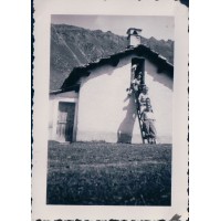 FOTO ALPINISTI AL RIFUGIO VITTORIO SELLA 1939 ALPE LAUSON Valle d'Aosta 7-76