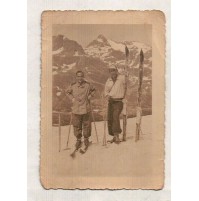 FOTO ALPINISTI AMICI IN MONTAGNA ALPINISMO SCI SCIATORI SCIISMO - 1930ca