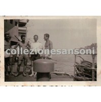 FOTO ANNI 40 - MILITARI REGIA MARINA SU NAVE - - -