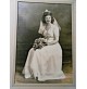 FOTO ANNI 40/50 GIOVANE SPOSA IN ABITO BIANCO - L. RUSSO PHOTO STUDIO - U.S.A.