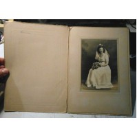 FOTO ANNI 40/50 GIOVANE SPOSA IN ABITO BIANCO - L. RUSSO PHOTO STUDIO - U.S.A.