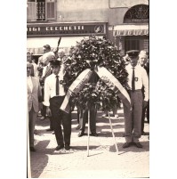 FOTO ANNI '50 - MILITI DELLA CROCE BIANCA AD ALBENGA - C10-1062