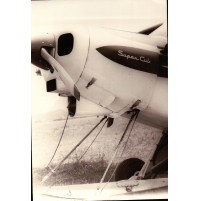 FOTO ANNI '60 - AEROPLANO DOPPIA ELICA IN AEROPORTO  -------- C16-132