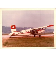 FOTO ANNI ' 70 - AEROPLANO A VILLANOVA D'ALBENGA AEROPORTO -  SVIZZERO  -