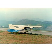 FOTO ANNI '80 - AEROPLANO IN AEROPORTO DI VILLANOVA D'ALBENGA - C15-1060