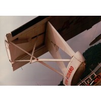 FOTO ANNI '80 - AEROPLANO IN AEROPORTO NASTRO AZZURRO  -------- C16-136