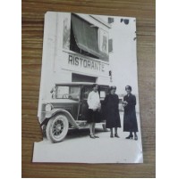 FOTO AUTOMOBILE 509 FIAT DAVANTI A RISTORANTE ALPINI 1928 9-67