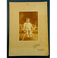 FOTO CARTONATA - BAMBINA IN STUDIO - E. PARRY AURILLAC - 