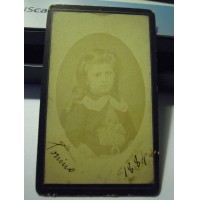 FOTO CARTONATA DEL 1884 - BAMBINA A TORINO -  C9-1080