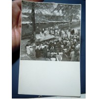 FOTO CON FESTA DI PAESE - TEATRO DI BAMBINI - ANNI '40 / '50