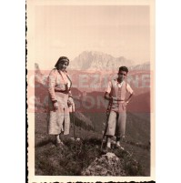 FOTO DEGLI ANNI '30 - ALPINISTI SU MONTAGNA - MONTE ANTA - 2.600 MT  
