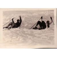 FOTO DEL 1929 - RAGAZZI CON SCI A BRATTO BERGAMO -- SCIATORI 