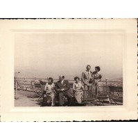 FOTO DEL 1950ca - FOTO DI AMICI IN GRUPPO IN VACANZA A BARCELLONA SPAGNA SPAIN