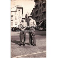 FOTO DI ALBENGA - VIGILI URBANI IN PIAZZA DEL POPOLO 1960ca C10-535