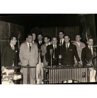 FOTO DI GRUPPO MUSICALE BANDA ORCHESTRA ANNI '60 -