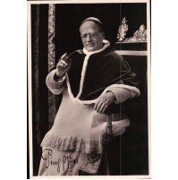 FOTO SU CARTOLINA DI PAPA PIO XI - VINTAGE -  C10-859