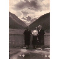 FOTO TURISTE A COGNE AOSTA 1953  C9-14