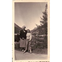 FOTO TURISTE A COGNE VAL D'AOSTA - ANNI '50 