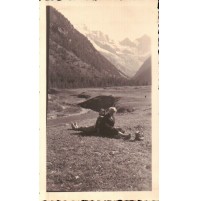 FOTO TURISTE A COGNE VAL D'AOSTA - ANNI '50 C9-174