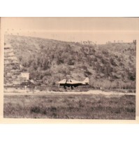 FOTOGRAFIA  ANNI '60 / ELICOTTERO IN AEROPORTO DI VILLANOVA D'ALBENGA C13-1007