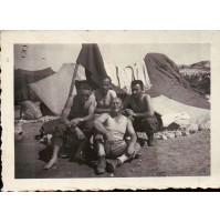 FOTOGRAFIA DEGLI ANNI '40 - MILITARI REGIO ESERCITO -- DAVANTI A TENDA --