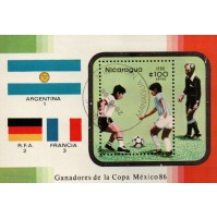 FRANCOBOLLO TEMATICA SPORT - CALCIO -- MESSICO MEXICO '86 -- FOOTBALL --